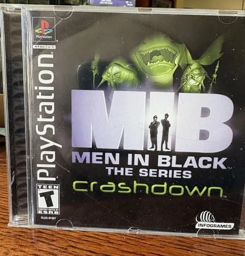 Men in Black-The Series: Crashdown (PlayStation 1 PS1, 2001) ☆ Complete ☆