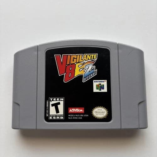 Vigilante 8 2nd Offense Nintendo 64 N64 Authentic Cleaned Tested Retro Racing