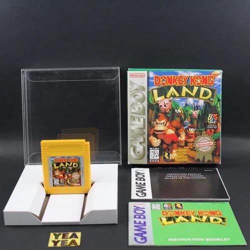 Donkey Kong Land Nintendo Game Boy CIB Complete Players Choice W/ Acrylic Case