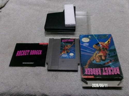 #1020 NES Nintendo - Rocket Ranger - IN BOX WITH MANUAL - Tested Works