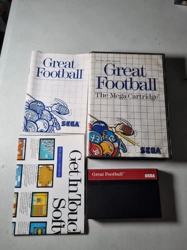 Great Football (Sega Master System, 1987) CIB Complete in Box