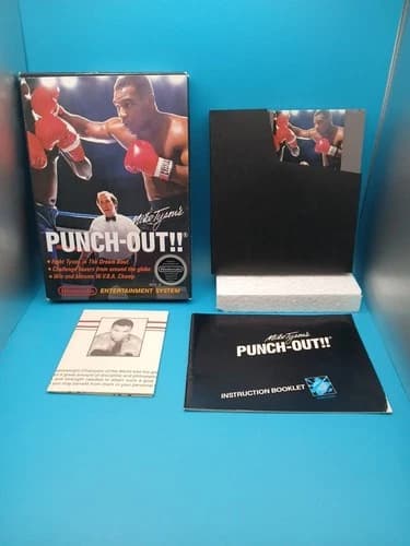 Mike Tyson’s Punch-Out!! Nintendo NES Complete In Box CIB W/Letter