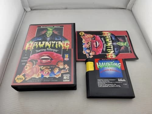Haunting Starring Polterguy Sega Genesis Complete In Box CIB Great Shape