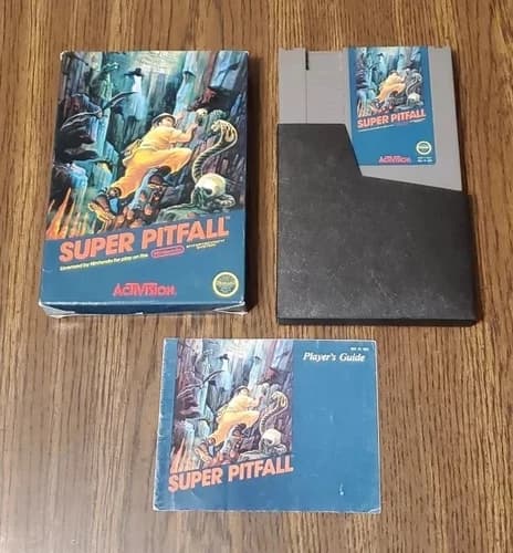 Super Pitfall (Nintendo Entertainment System, 1987) Complete In Box CIB NES