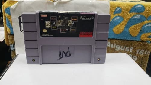 AUTHENTIC WILLIAMS ARCADE'S GREATEST HITS SUPER NINTENDO SNES VIDEO GAME 5 IN 1