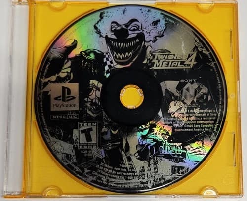 Twisted Metal 4 (Sony PlayStation 1 PS1, 1999) Disc Only, Tested