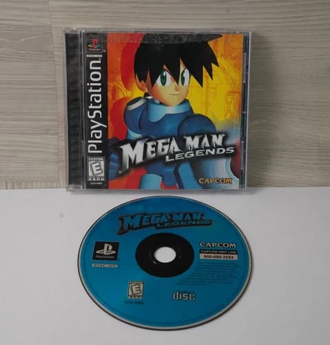 Mega Man Legends PS1 Sony PlayStation AS IS/SCRATCHED CIB Black Label Authentic