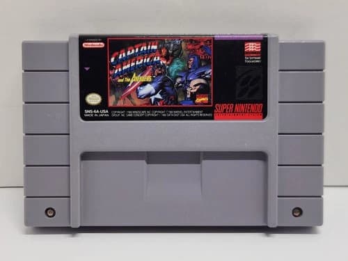 Captain America and The Avengers Super Nintendo SNES Authentic Tested Cart Only