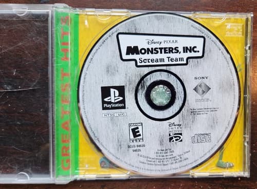 Monsters Inc Scream Team PS1 PlayStation 1