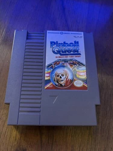 Pinball Quest NES Nintendo Entertainment System Game -Tested And Work