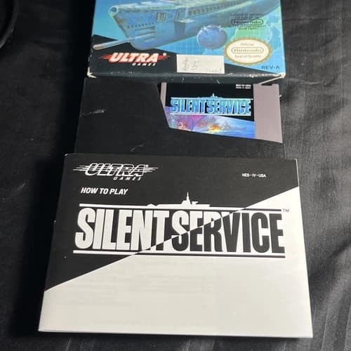 Silent Service (Nintendo Entertainment System, 1989) NES CIB+ TESTED