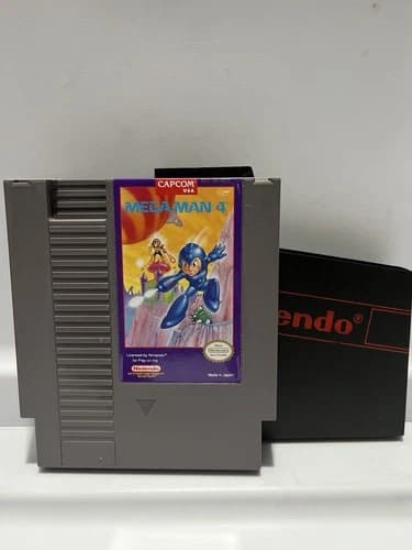 Mega Man 4 (Nintendo NES, 1991) Authentic Cartridge Tested Working