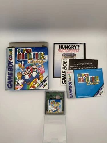 Super Mario Bros. Deluxe Complete in Box (Nintendo Game Boy Color, 1999)