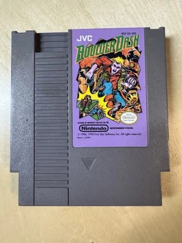 Boulder Dash (Nintendo Entertainment System, 1990), Authentic, Tested!