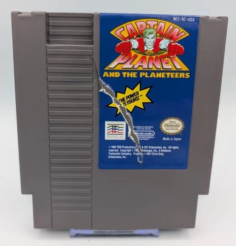 Captain Planet and the Planeteers (Nintendo NES, 1991) - Authentic - Tested