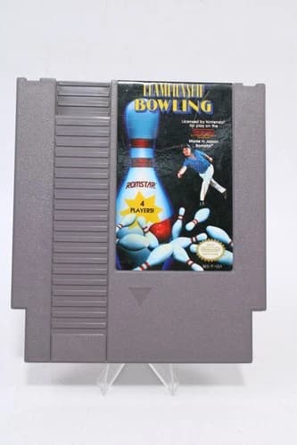 Championship Bowling NES Nintendo Game Romstar Tested Works