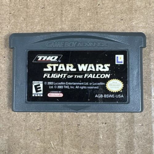 Star Wars Flight of the Falcon Game Boy Advance GBA Authentic Cartridge Tested
