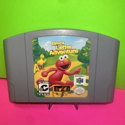 Elmo's Letter Adventure (N64) -* Authentic* Cartridge ~Tested~L@@K