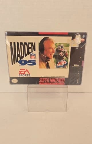 Nintendo SNES Madden NFL 95 CIB Authentic *Tested & Works*