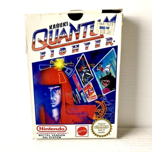 Kabuki Quantum Fighter + Box, Manual - Nintendo NES - Tested & Works - Free Post