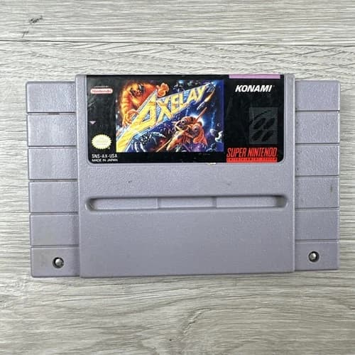 Axelay (Super Nintendo Entertainment System, 1992) SNES Tested @ Working
