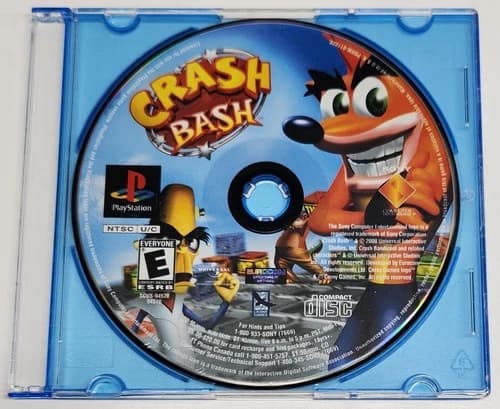 Crash Bash (Sony PlayStation 1, 2000) PS1 Disc Only, Tested
