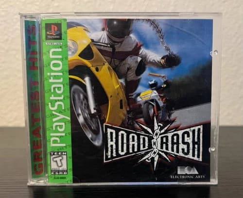 Road Rash PS1 PlayStation 1 Greatest Hits Green Label 1996 CIB