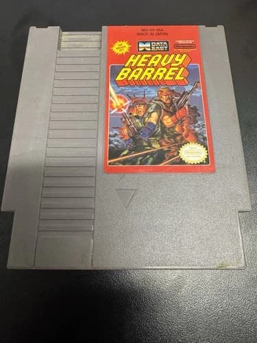 Heavy Barrel Nintendo NES Game Cartridge NTSC USA Original
