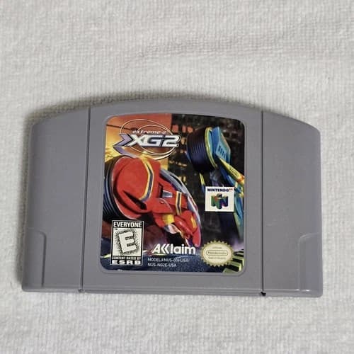 Extreme-G 2 XG2 (Nintendo 64, 1998) Authentic Tested N64 Game Cartridge