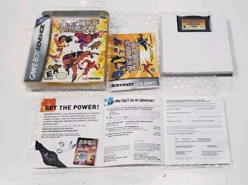 Justice League Chronicles Nintendo Gameboy Advance GBA DS Complete In Box CIB Te
