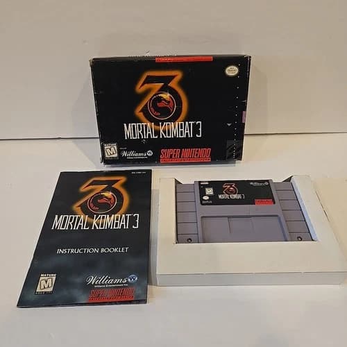 Mortal Kombat 3 (SNES Super Nintendo) - Authentic CIB