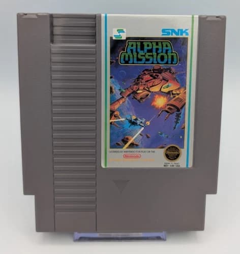Alpha Mission (Nintendo Entertainment System, 1987) - Authentic - Tested