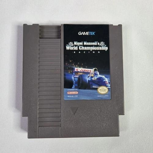 Nigel Mansell’s World Championship Racing (Nintendo NES) 1980s