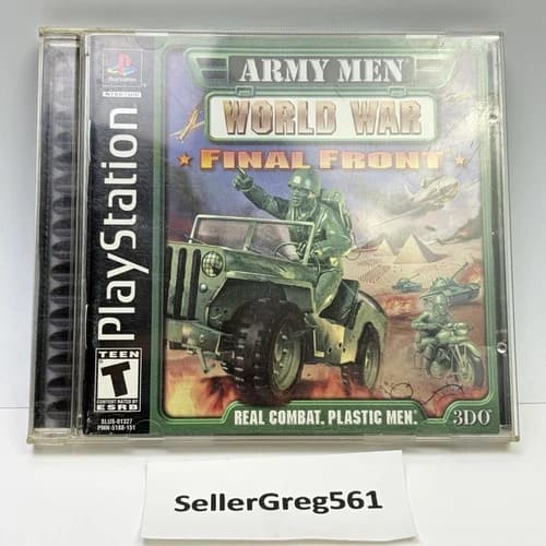 Army Men World War Final Front (Sony PlayStation 1 PS1, 2001) CIB Tested