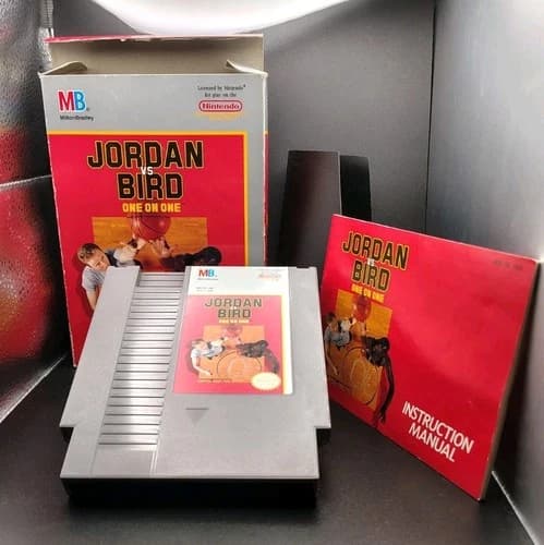 Jordan vs. Bird: One-on-One Nintendo NES CIB🔥Manual Foam+Protective Case Sleeve