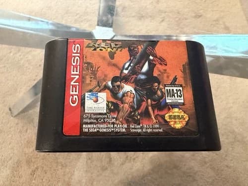 Red Zone (Sega Genesis, 1994) Authentic Game Cartridge