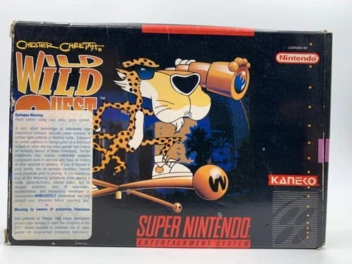 Chester Cheetah Wild West Quest SNES Game Super Nintendo Entertainment System