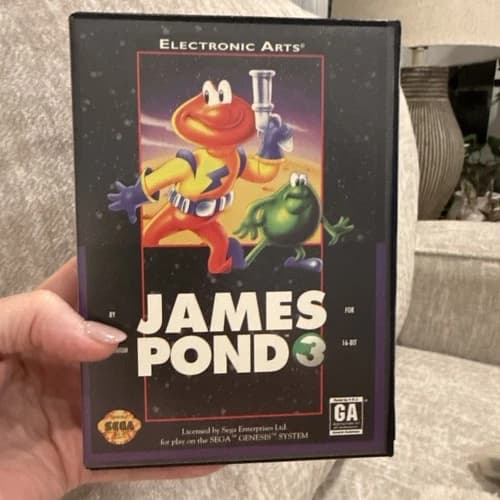 James Pond 3: Operation Starfish (Sega Genesis, 1993) Amazing Condition
