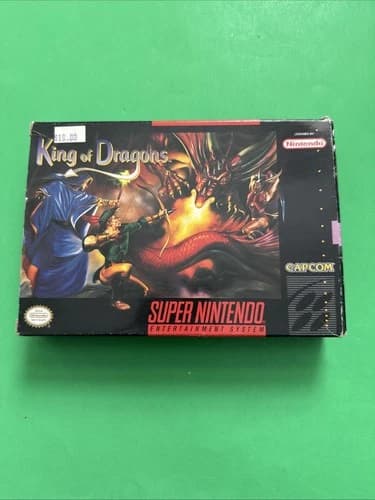 King of Dragons For Super Nintendo Snes Capcom With Box And Manual