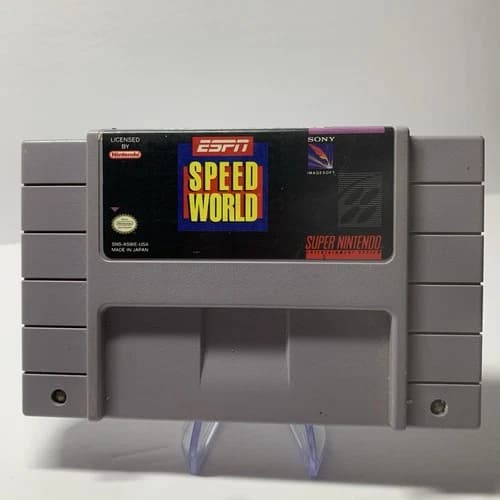 ESPN Speed World (Super Nintendo SNES, 1994) Authentic Cartridge Tested