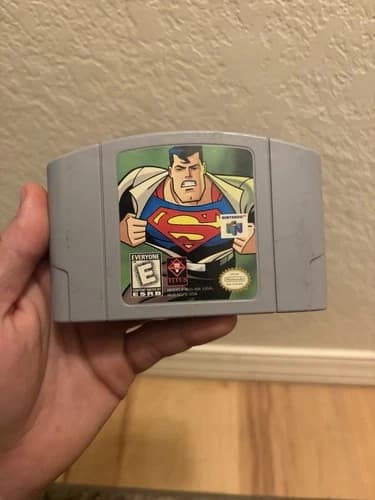 Superman (Nintendo 64, 1999) N64 - Authentic CARTRIDGE ONLY (Tested & Working)