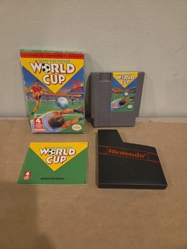 World Cup Soccer NES Nintendo Entertainment System Tested Working Box Game CIB