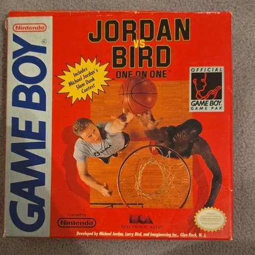 Nintendo Game Boy Jordan vs. Bird: One-on-One Complete Box, Cartridge, Manual