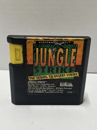 Jungle Strike (Sega Genesis) Sequel To Desert Strike Cartridge Only - Tested!