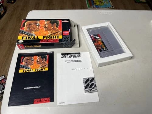 Final Fight (Super Nintendo SNES) Complete CIB - Tested - Authentic