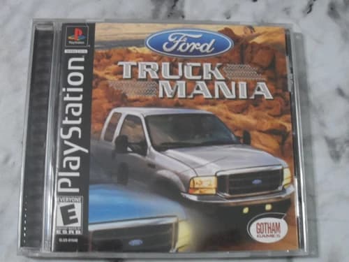 Ford Truck Mania PS1 Video Game Black Bottom CIB Complete