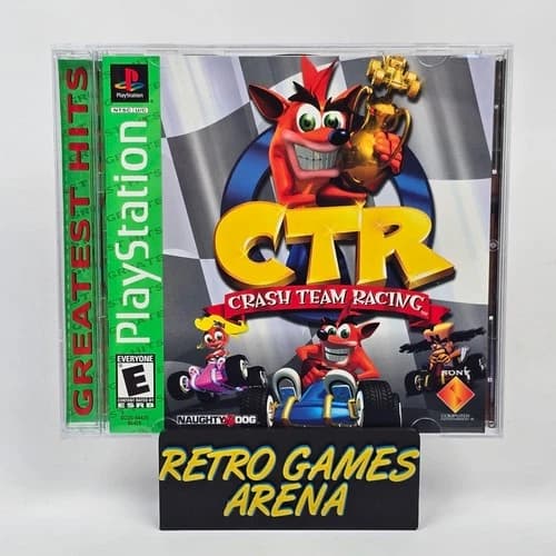 CTR: Crash Team Racing (PlayStation 1 PS1) Greatest Hits CIB COMPLETE