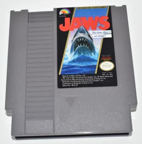Jaws (Nintendo Entertainment System, 1987) In loose very good condition.