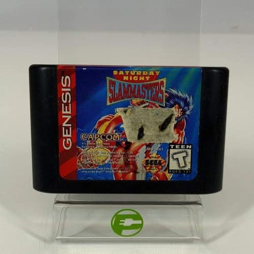 Saturday Night Slam Masters (Sega Genesis, 1993) Cartridge Only READ