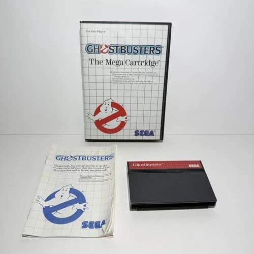 Ghostbusters (Sega Master, 1987) Complete With Manual CIB